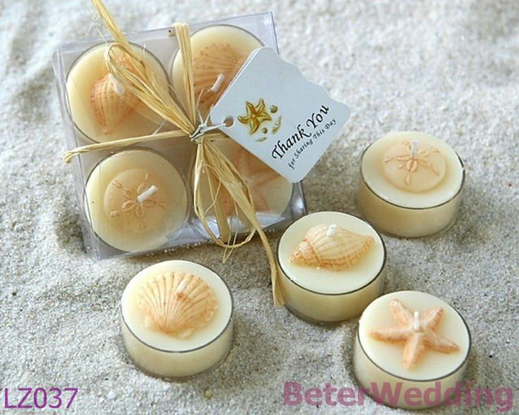 Seashell Tealight Candle Set